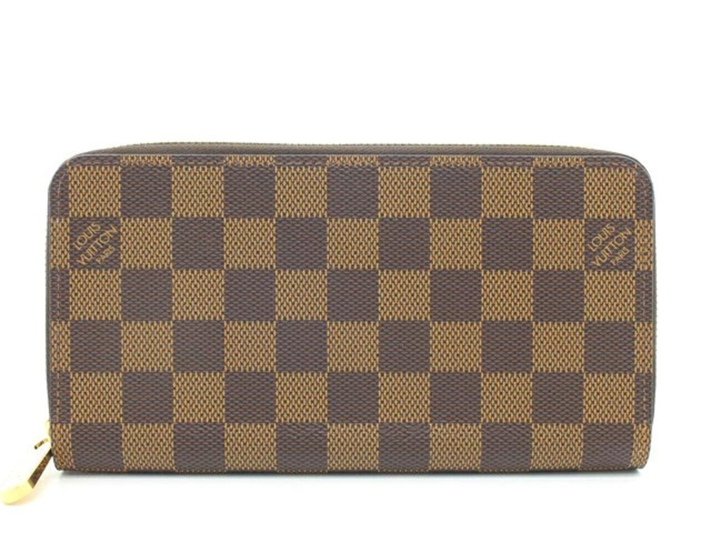 LOUIS VUITTON Zippy Wallet Round Zipper Long Damier Rose Pink Ballerine